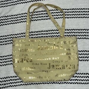 Jamaica Landmark Velvet Bag NWOT